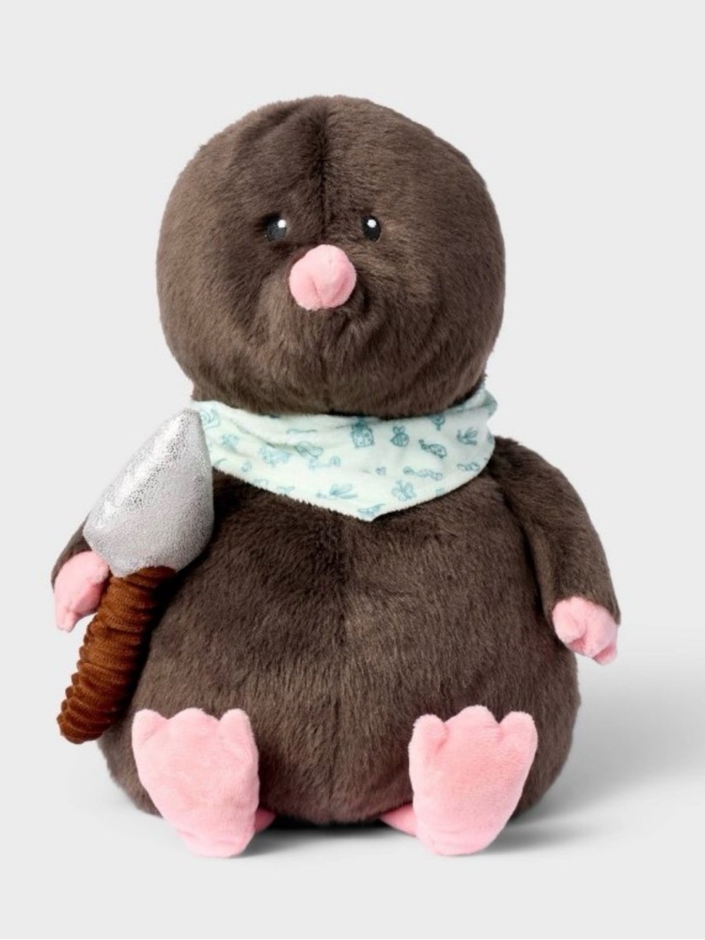 Gigglescape Mole Plush W/ Scarf & Spade Stuffed Animal Toy 12" NWT